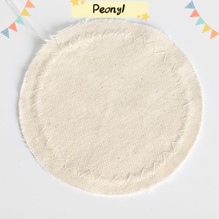 Pdony ตัวกรองกาลักน้ํา ผ้าฝ้าย สีเบจ แบบเปลี่ยน สําหรับเครื่องชงกาแฟ 10 ชิ้น