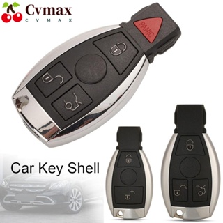 Cvmax เคสกุญแจรีโมตรถยนต์ ABS 2 3 4 ปุ่ม ทนทาน สําหรับ Benz W203 W204 W205 W210 W211 W212 W221 W222