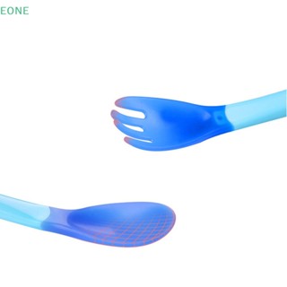 Eone ช้อนป้อนอาหาร อุณหภูมิไวต่อความร้อน 3 สี สําหรับเด็ก