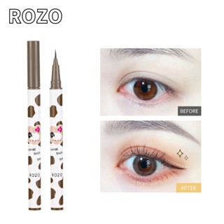 Rozo อายไลเนอร์ เนื้อลิขวิด กันน้ํา กันเหงื่อ ไม่เลอะ ไม่จางหาย สําหรับผู้เริ่มต้นแต่งหน้า