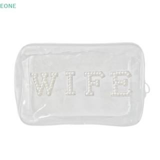 Eone กระเป๋าเครื่องสําอาง ลาย Bride To Be Beach Pool Bachelorette Hen Party สําหรับเจ้าสาว เพื่อนเจ้าสาว