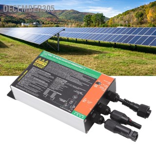 December305 Solar Micro Inverter อลูมิเนียมอัลลอยด์ DC เป็น AC Grid เชื่อมต่อ สำหรับระบบพลังงานแสงอาทิตย์ 110V