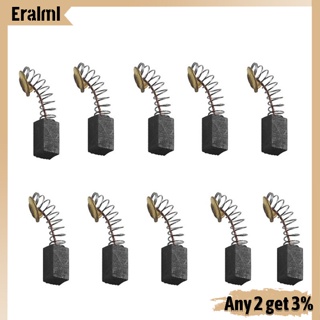 Eralml อะไหล่สว่านไฟฟ้า แปรงคาร์บอน ขนาดเล็ก แบบเปลี่ยน สําหรับมอเตอร์ไฟฟ้า Dremel Rotary Tool 10 ชิ้น