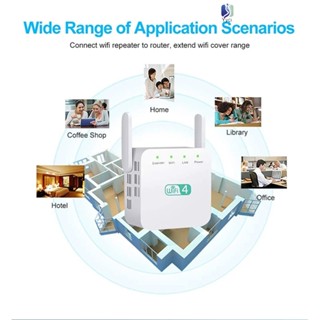 เครื่องขยายสัญญาณ WiFi ปลั๊ก EU US UK ไร้สาย ติดตั้งง่าย สําหรับห้องนั่งเล่น บ้าน