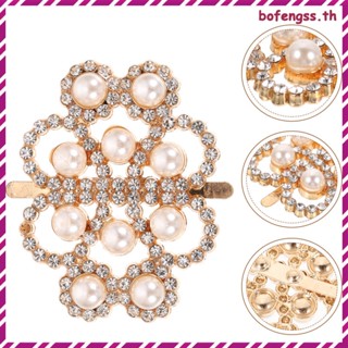 Bofengss คลิปปั๊มส้นเท้า ประดับพลอยเทียม เครื่องประดับ สําหรับผู้หญิง