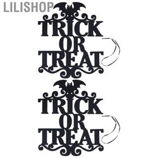 Lilishop Door Hanging Sign Environmental Friendly Non Woven Fabric Halloween Welcome