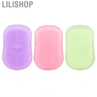 Lilishop Soap Flakes  Mini Disposable Handheld Paper 50Pcs for Travel Home