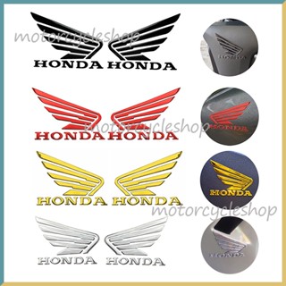 สติกเกอร์เรซิ่น รูปโลโก้ปีกฮอนด้า 3D สําหรับติดตกแต่งรถจักรยานยนต์ Honda Scoopy 2 ชิ้น