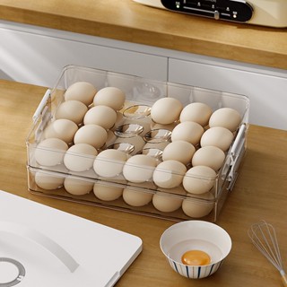 24Grids  Stackable Plastic Egg Storage Drawer Kotak Bekas Telur Storage Organizers Egg Box Storage Tray