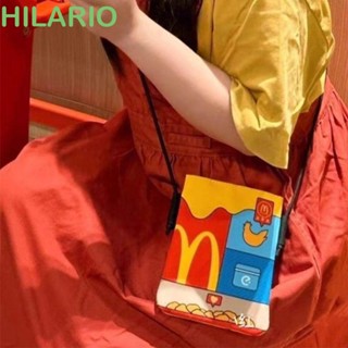 Hilario McDonalds กระเป๋าสะพายข้าง ผ้าแคนวาส, กระเป๋าใส่เหรียญ สไตล์เกาหลี, กระเป๋าสะพายข้าง ใบเล็ก น่ารัก กระเป๋าถือ ดีไซน์ชนกลุ่มน้อย เด็กผู้หญิง