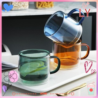 Ly แก้วกาแฟ สีพื้น สําหรับบ้าน