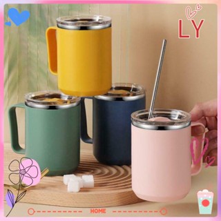 Ly แก้วกาแฟ พร้อมหูจับ และฝาปิด สําหรับเดินทาง