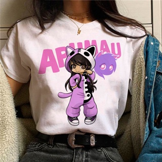 เสื้อยืด พิมพ์ลายมังงะ Aphmau 2000s สไตล์ญี่ปุ่น สตรีท สําหรับผู้หญิง