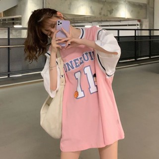 เสื้อกีฬาบาสเก็ตบอล แขนสั้น สไตล์เกาหลี 2022 สําหรับผู้หญิง 2022 ☀8.29