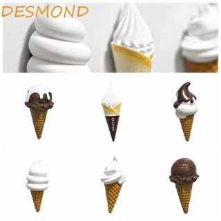 Desmond แม่เหล็กติดตู้เย็น ไอศกรีม แม่เหล็กจําลอง ตกแต่งบ้าน ตู้เย็น น่ารัก สร้างสรรค์