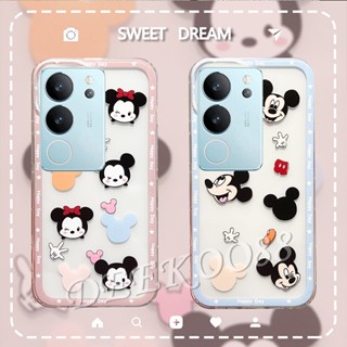 ใหม่ เคสโทรศัพท์มือถือ TPU นิ่ม แบบใส ลายการ์ตูน MK MN น่ารัก สําหรับ VIVO V29 VIVO V29 5G 2023