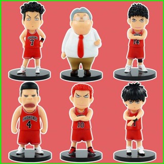 Sqt โมเดลฟิกเกอร์ SLAM DUNK Q Version Sakuragi Kaede Ryota Hisashi ของเล่นสําหรับเด็ก เก็บสะสม 6 ชิ้น