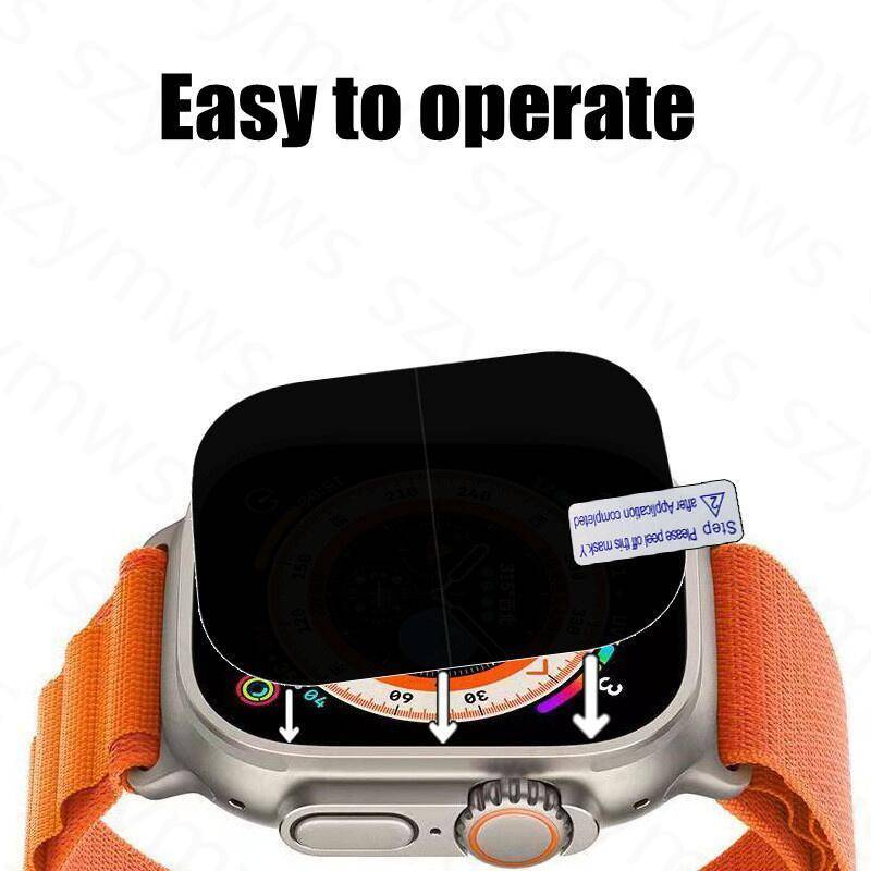 ฟิล์มกระจกนิรภัยกันรอยหน้าจอ เนื้อแมตต์ กันแอบส่อง สําหรับ Apple Watch Ultra 49 มม. 8 7 6 iWatch 41 มม. 45 มม. 44 มม. 40 มม. Series 8 7 6 5 4 SE