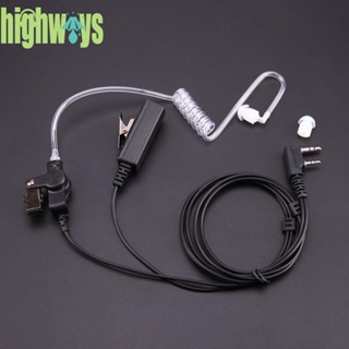 ชุดหูฟังไมโครโฟนอะคูสติก 2 Pin สําหรับ Baofeng Kenwood UV-5R -au [highways.th]