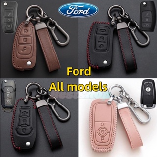 เคสรีโมตกุญแจรถยนต์ พร้อมพวงกุญแจ อุปกรณ์เสริม สําหรับ Ford Everest Fiesta Focus territory raptor ranger MK3 MK4 Kuga Ecosport Escape Explorer Sport Edge Expedition Everest