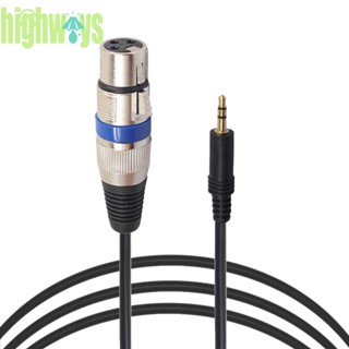 Xlr 3pin Female to 3.5mm TRS Male อะแดปเตอร์สายเคเบิ้ลเสียงไมโครโฟน -au [highways.th]