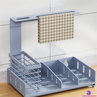 Space Saver Over Sink Dish Drainer Rack สแตนเลสสตีลห้องครัวชั้นวางเครื่องล้างจานชั้นวางตะเกียบ AUBESSTECHSTORE