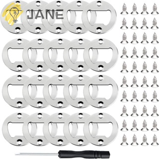 Jane ที่เปิดขวดเบียร์ แบบเหล็ก ทรงกลม สีเงิน ทนทาน 1.6 นิ้ว 22 ชิ้น