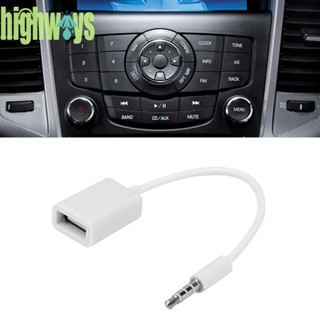 [highways.th] ใหม่ สายเคเบิลอะแดปเตอร์แปลงเสียง AUX ตัวผู้ 3.5 มม. เป็น USB 2.0 Type A ตัวเมีย OTG 3.5 มม. คุณภาพสูง