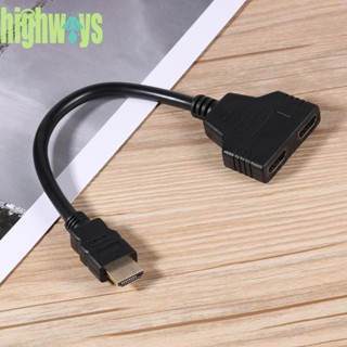 สายเคเบิลเชื่อมต่อ HDMI ชุบทอง เข้า 1 ออก 2 [highways.th]