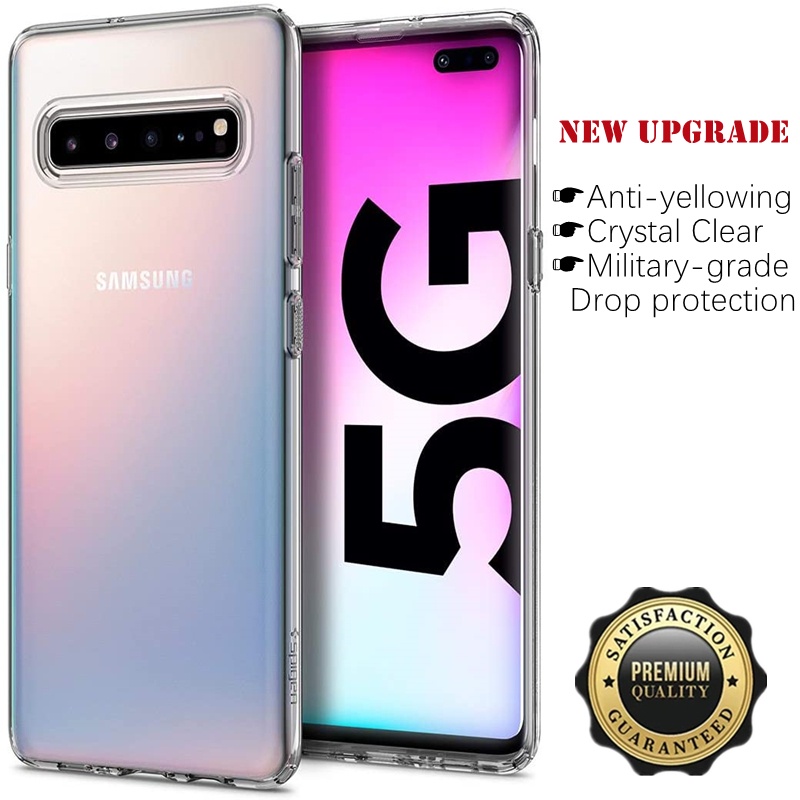เคสอะคริลิคแข็ง ป้องกันรอยขีดข่วน สีเหลือง สําหรับ Samsung Galaxy S10 5G 6.7 นิ้ว SM-G977B