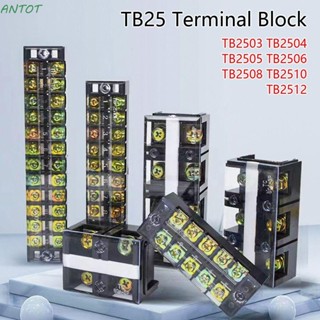 Antot TB Series บล็อกเทอร์มินัล AC600V 25A 3 4 6 8 10 12 ตําแหน่ง สกรูกั้นแถวคู่