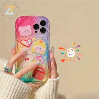 เคสโทรศัพท์มือถือ ซิลิโคน ลายการ์ตูนกราฟฟิตี้ ไล่โทนสี สําหรับ Realme C53 C55 C33 C30 C35 Realme 10 4G Realme C21Y C25Y Realme C15 C25 5S 5I C2 Narzo 50A Prime Narzo N55