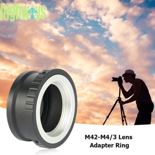 - แหวนอะแดปเตอร์เลนส์ M42-M43 M42 และเมาท์เลนส์ไมโคร 4/3 M4/3 อุปกรณ์เสริมกล้อง [highways.th]