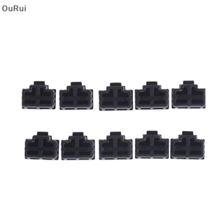 {RUI} ฝาครอบพอร์ตฮับอีเธอร์เน็ต RJ45 ป้องกันฝุ่น สีดํา 10 ชิ้น {OuRui}