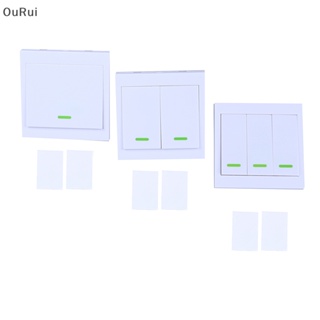 {RUI} 433mhz rf สวิตช์รีโมตคอนโทรลไร้สาย 86 แผงสวิตช์ส่งสัญญาณ {OuRui}