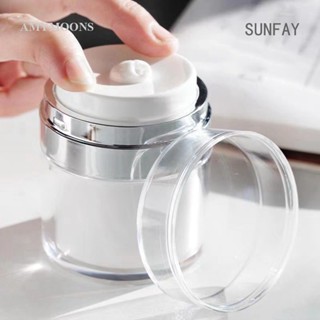 Sunfay ขวดปั๊มสูญญากาศ แบบพกพา สําหรับใส่โลชั่น เครื่องสําอาง ครีม เดินทาง