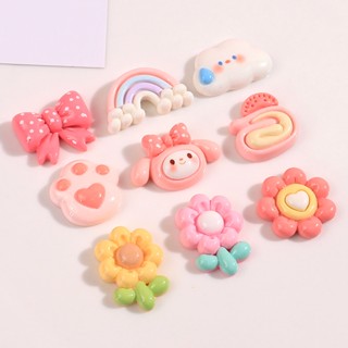 จี้รูปอุ้งเท้า My Melody Croc Charms Jibbitz Paw Rainbow Jibits น่ารัก เครื่องประดับ สําหรับผู้หญิง ตกแต่งรองเท้า