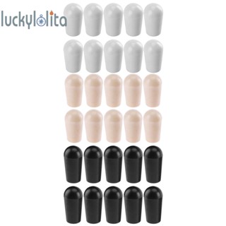 [luckylolita.th] สวิตช์สลับพลาสติก 4 มม. 3 สี สําหรับกีตาร์ไฟฟ้า 10 ชิ้น