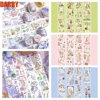 Darby เทปกาว PET แฮนด์เมด ขนาด 50 มม.*2 ม. สําหรับตกแต่งอัลบั้มภาพนักเรียน DIY