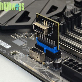 อะแดปเตอร์หัวแปลงภายใน ตัวผู้ เป็น USB 3.1 3.2 Type C Key A 20-Pin ตัวเมีย H1 [highways.th]