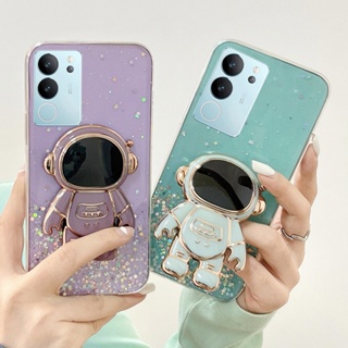 เคสโทรศัพท์มือถือซิลิโคน ใส แบบนิ่ม ลายนักบินอวกาศ กันกระแทก สําหรับ VIVO V29 Y27 Y36 Y78 5G 4G 2023 V29 VivoV27