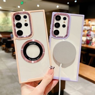 เคสโทรศัพท์มือถือแบบนิ่ม TPU ใส กันกระแทก กันรอยเลนส์กล้อง ลาย Hawkeye หรูหรา สําหรับ Samsung S23 S22 Plus Ultra A54 A34 A14 A52