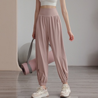 Wmuncc 2026 กางเกงกีฬา กางเกงโยคะ ทรงหลวม ระบายอากาศ ระดับไฮ…