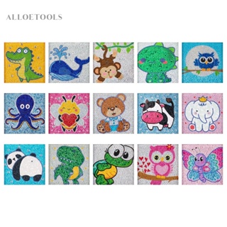 ภาพวาดปักเพชร พลอยเทียม รูปการ์ตูนสัตว์ AU DIY [alloetools.th]