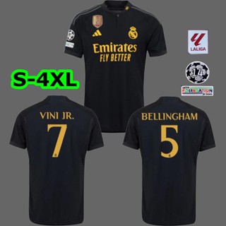 เสื้อกีฬาแขนสั้น ลายทีม Real Madrid 23-24 ชุดเยือน