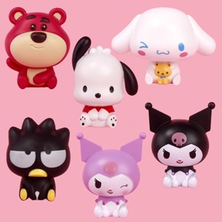 SANRIO ฟิกเกอร์พลาสติก รูปการ์ตูนอนิเมะ Mymelody Kuromi Cinnamoroll Pachacco ขนาดเล็ก สําหรับตกแต่งเค้ก เบเกอรี่