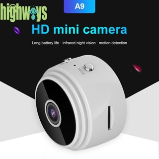 กล้องบันทึกวิดีโอไร้สาย A9 720P HD WiFi DVR ขนาดเล็ก เพื่อความปลอดภัยในบ้าน [highways.th]