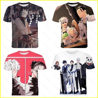 Yyds เสื้อยืดแขนสั้นลําลอง พิมพ์ลายอนิเมะ Jujutsu Kaisen Gojo Satoru 3D พลัสไซซ์ แฟชั่นสําหรับผู้ชาย และผู้หญิง