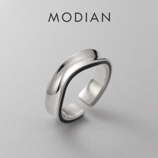 Modian แหวนเงินแท้ 925 ปรับขนาดได้ 7-9 เครื่องประดับแฟชั่น สําหรับผู้หญิง