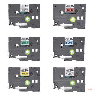 Inter เทปฉลากลามิเนต สําหรับ Brother TZe-221 P Touch PT-200 PT-300 PT-310